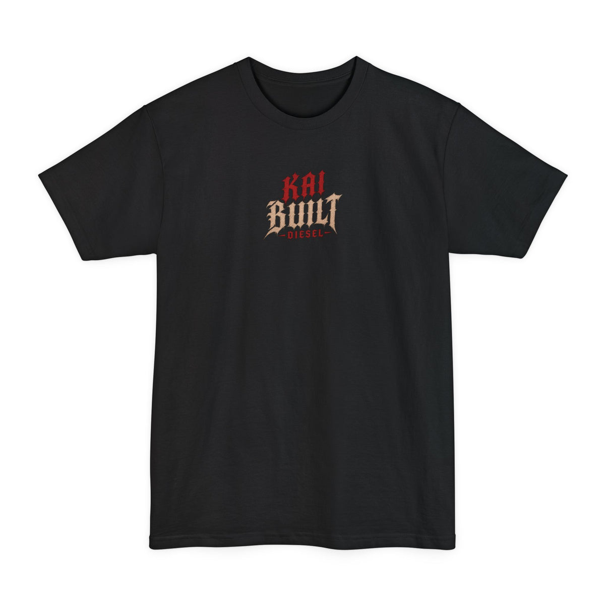 Front of Smoke 'Em If You Got 'Em Tall black diesel truck t-shirt by Kai Built Co