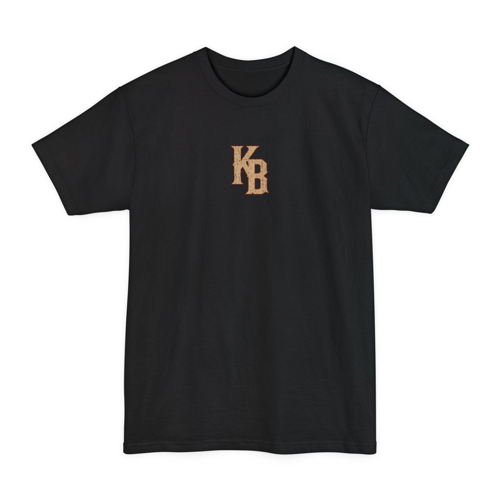 Front of Gunfighter Tall black shooting t-shirt by Kai Built Co