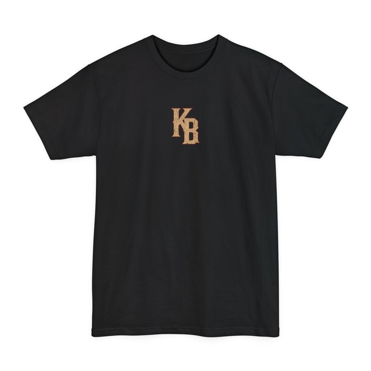 Front of Gunfighter Tall black shooting t-shirt by Kai Built Co