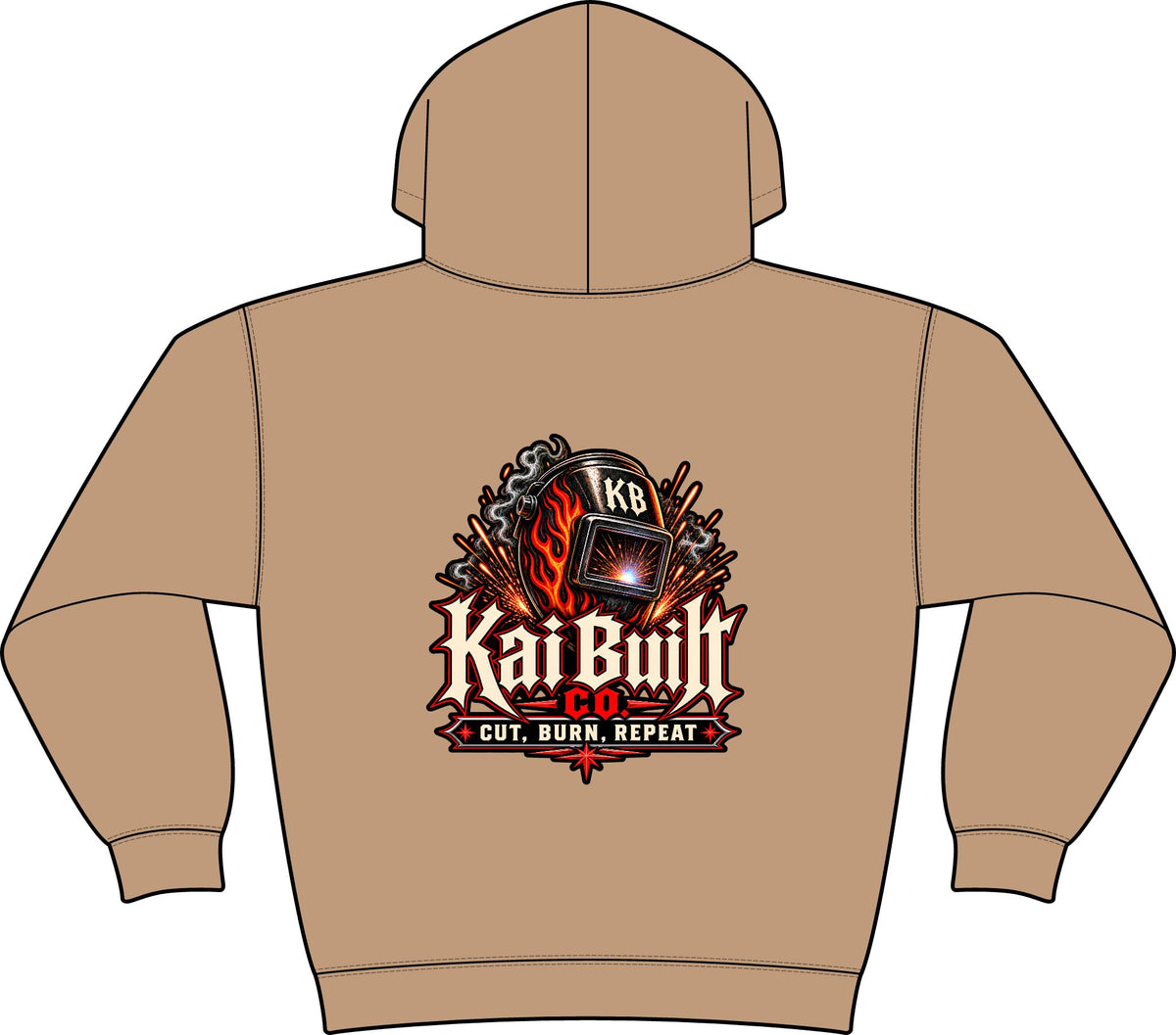 Cut. Burn. Repeat. Hoodie