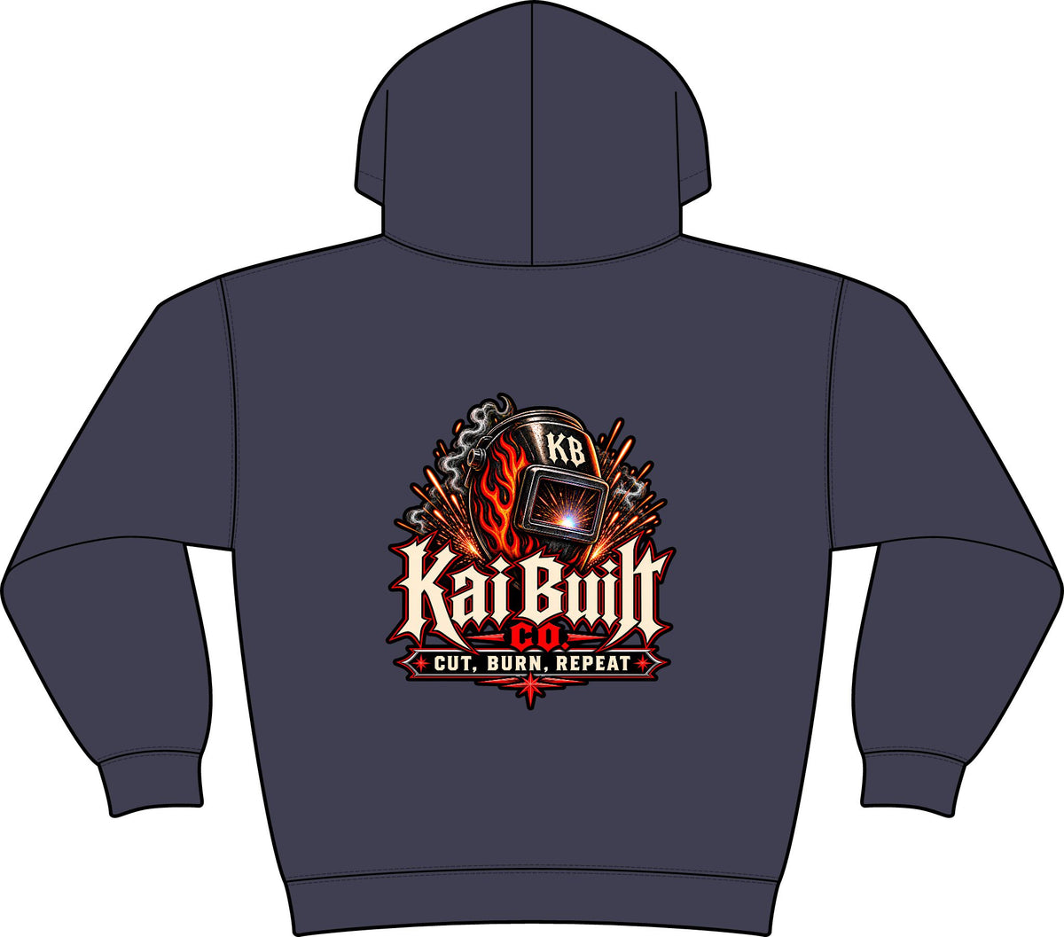 Cut. Burn. Repeat. Hoodie
