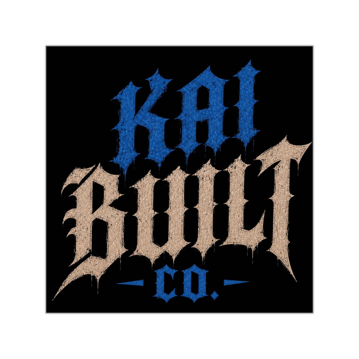 Kai Built Co logo sticker